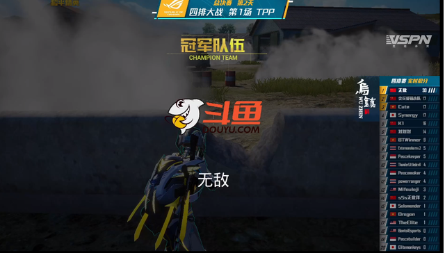 和平精英国际主播赛:斗鱼为国服争光,拿下世界主播第一