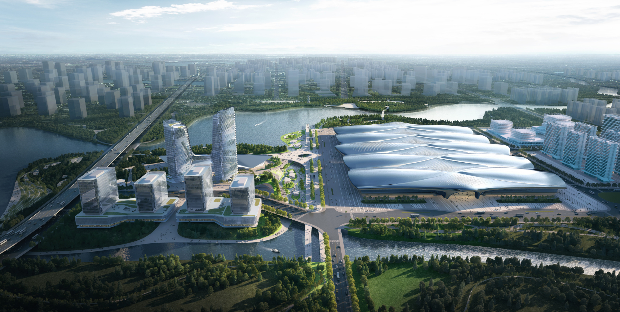 31亿元中建八局联合体中标山东淄博国际会展中心项目二期