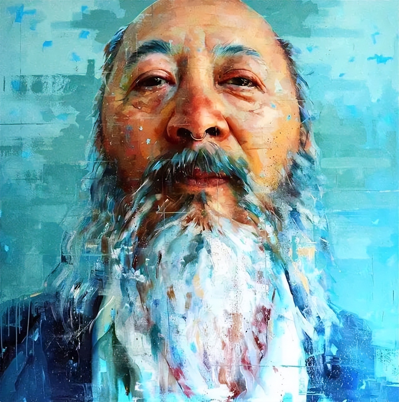 色彩斑驳的意大利肖像油画︱画家西尔维奥·波齐亚诺作品