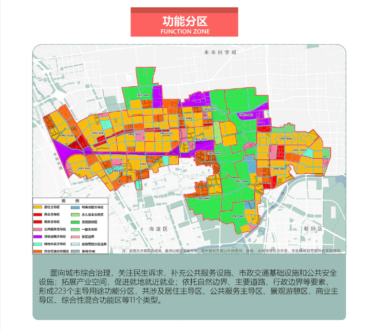 北京回天地区街区控规草案公示详细规划一图读懂