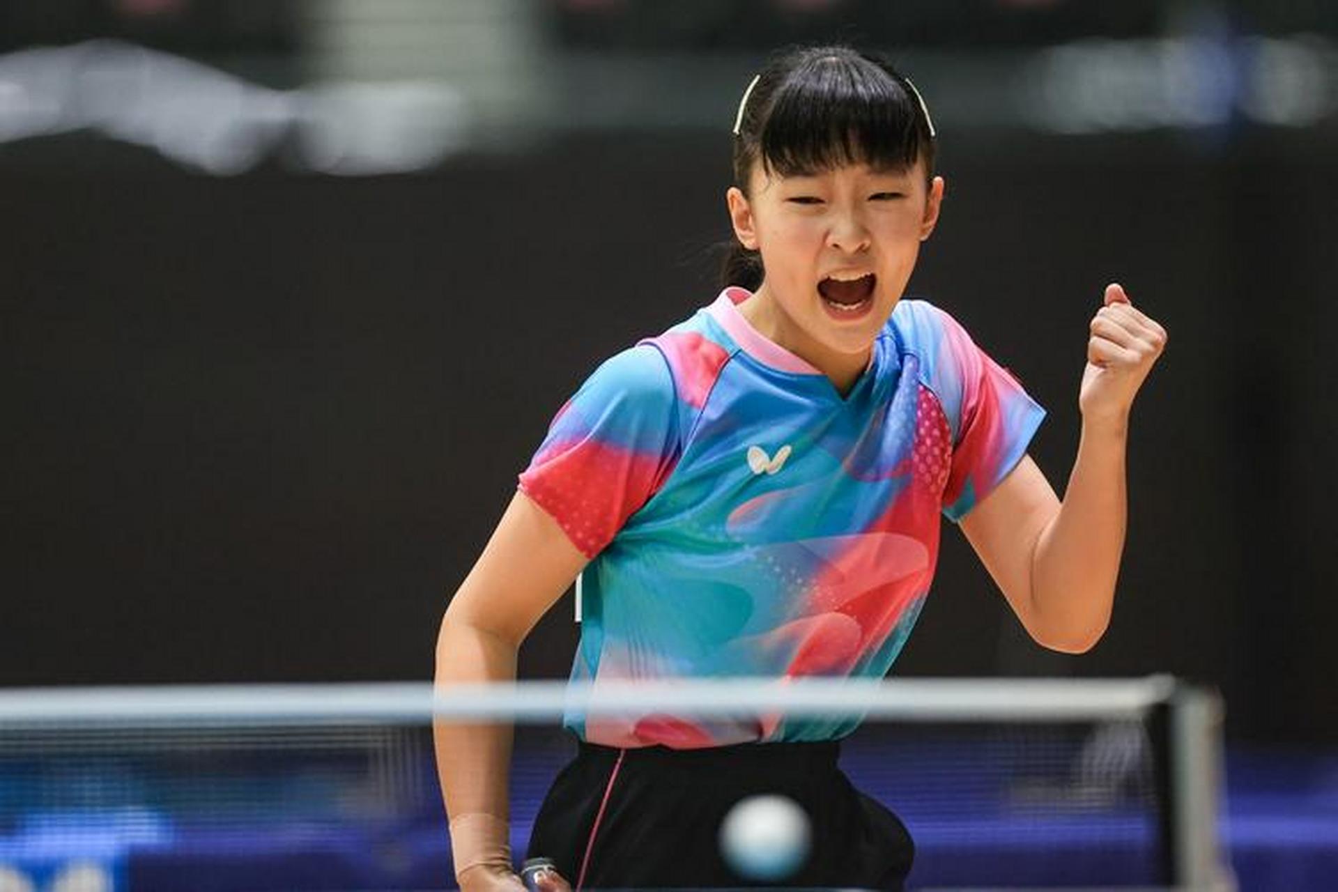 张本美和的冠军为日本乒乓球又造了一位"天才少女".