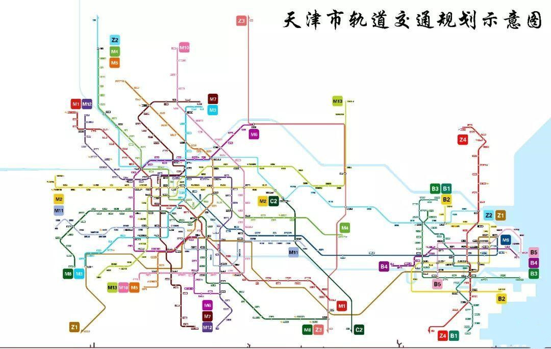 天津轨道交通z4线串接滨海新区南北片区与核心区的骨干线路