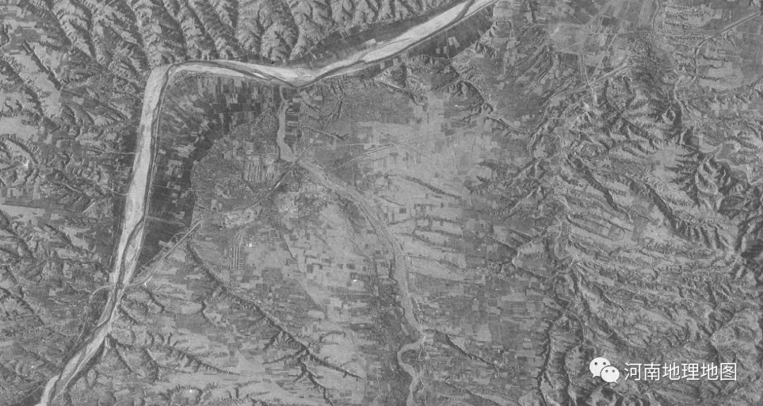 1962年郑(郑州)汴(开封)洛(洛阳)卫星影像图