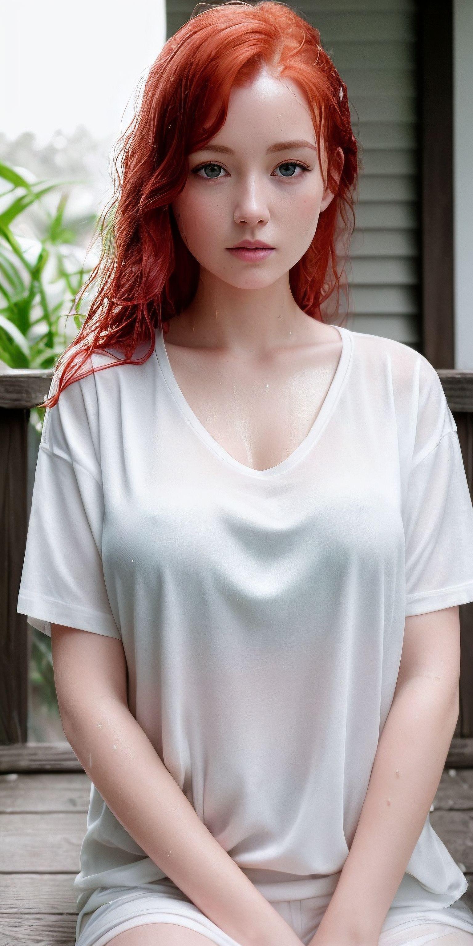 ai绘画壁纸:高像素小家碧玉清纯美女,4k超清原图