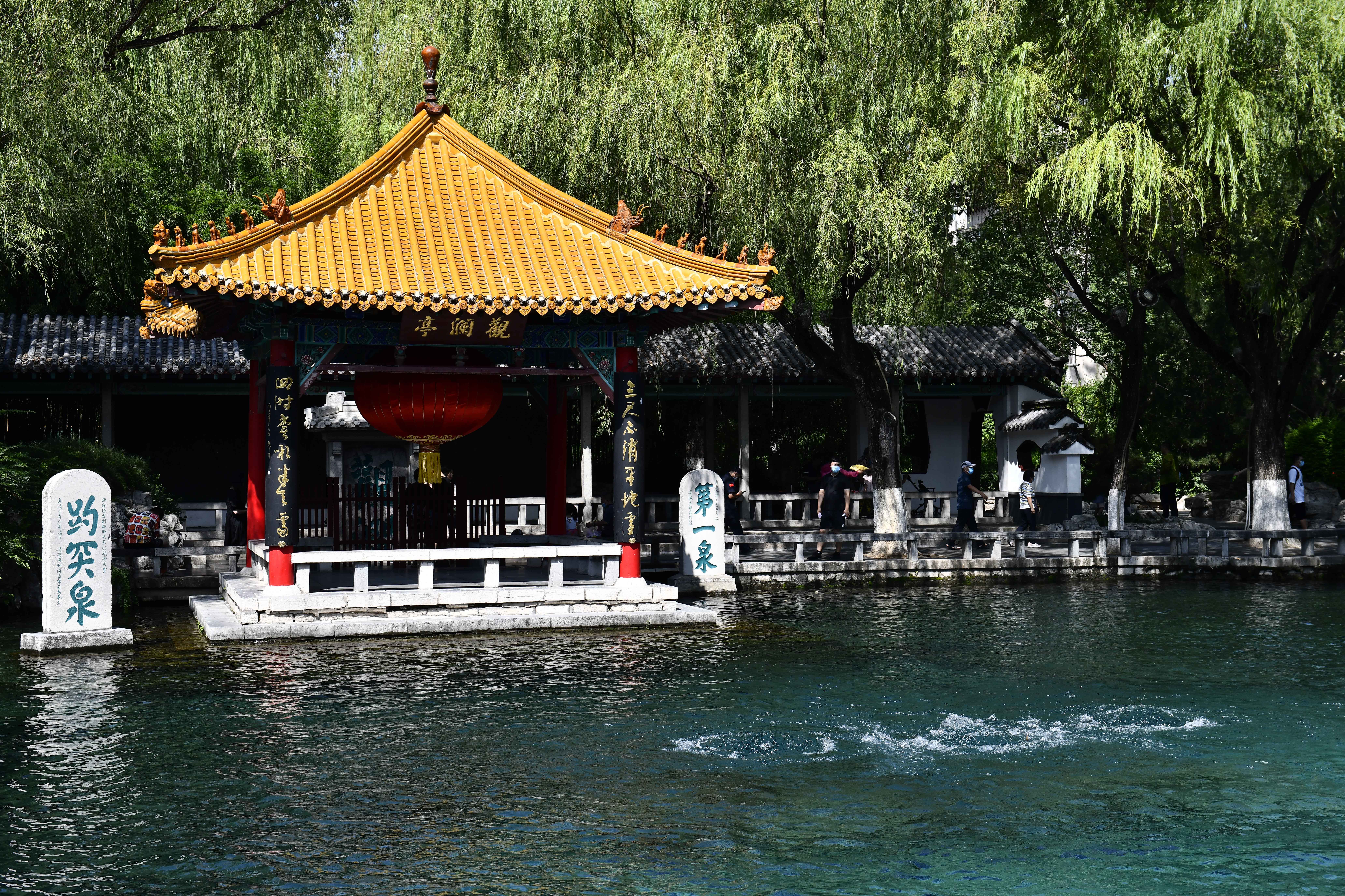 济南趵突泉再现"趵突腾空"胜景