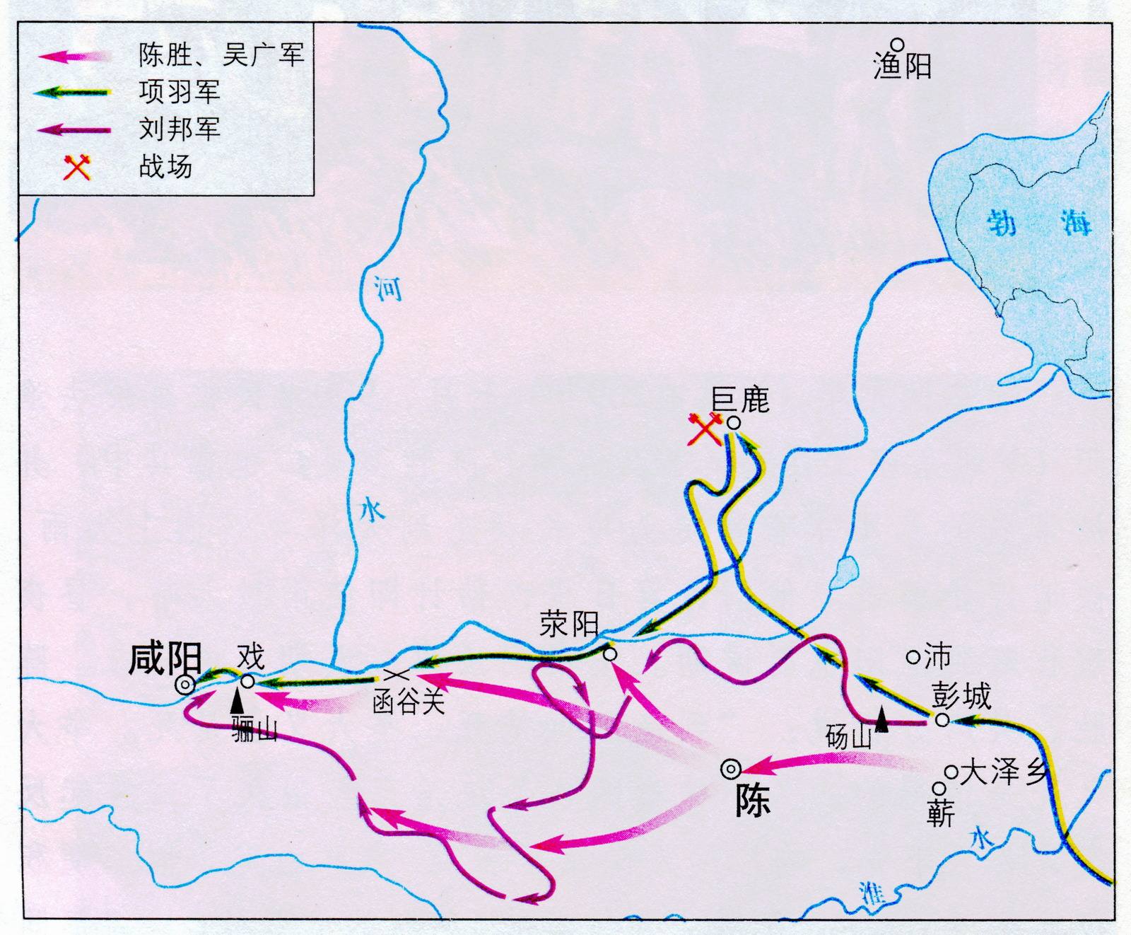 胡亥为王醉生梦死,赵高为相暴虐百姓,大泽乡起义楚绝秦