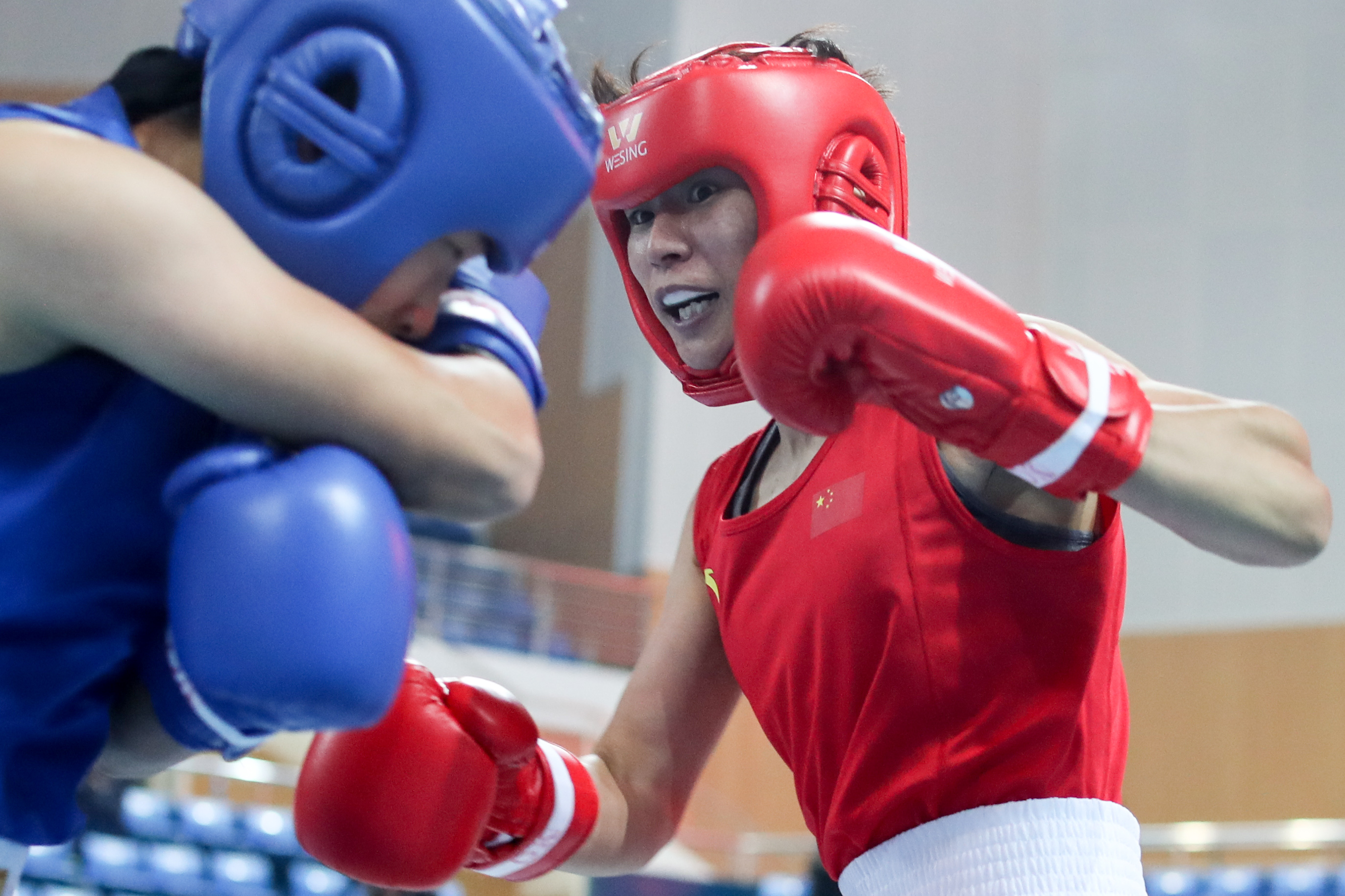拳击——全国女子锦标赛:杨文璐晋级四强