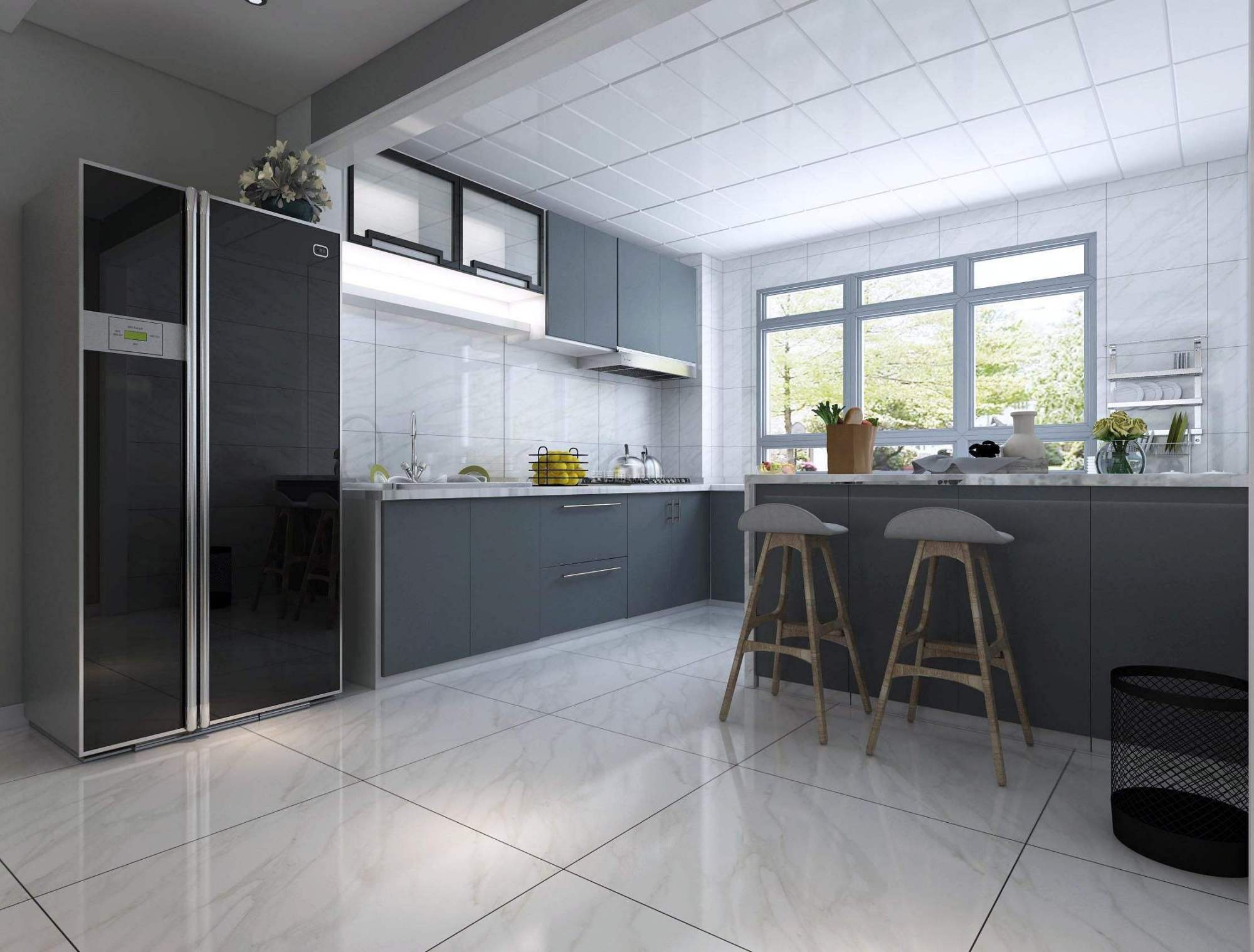 将瓷砖在厨房中进行实用性与装饰性良好结合,如何选择以及运用?