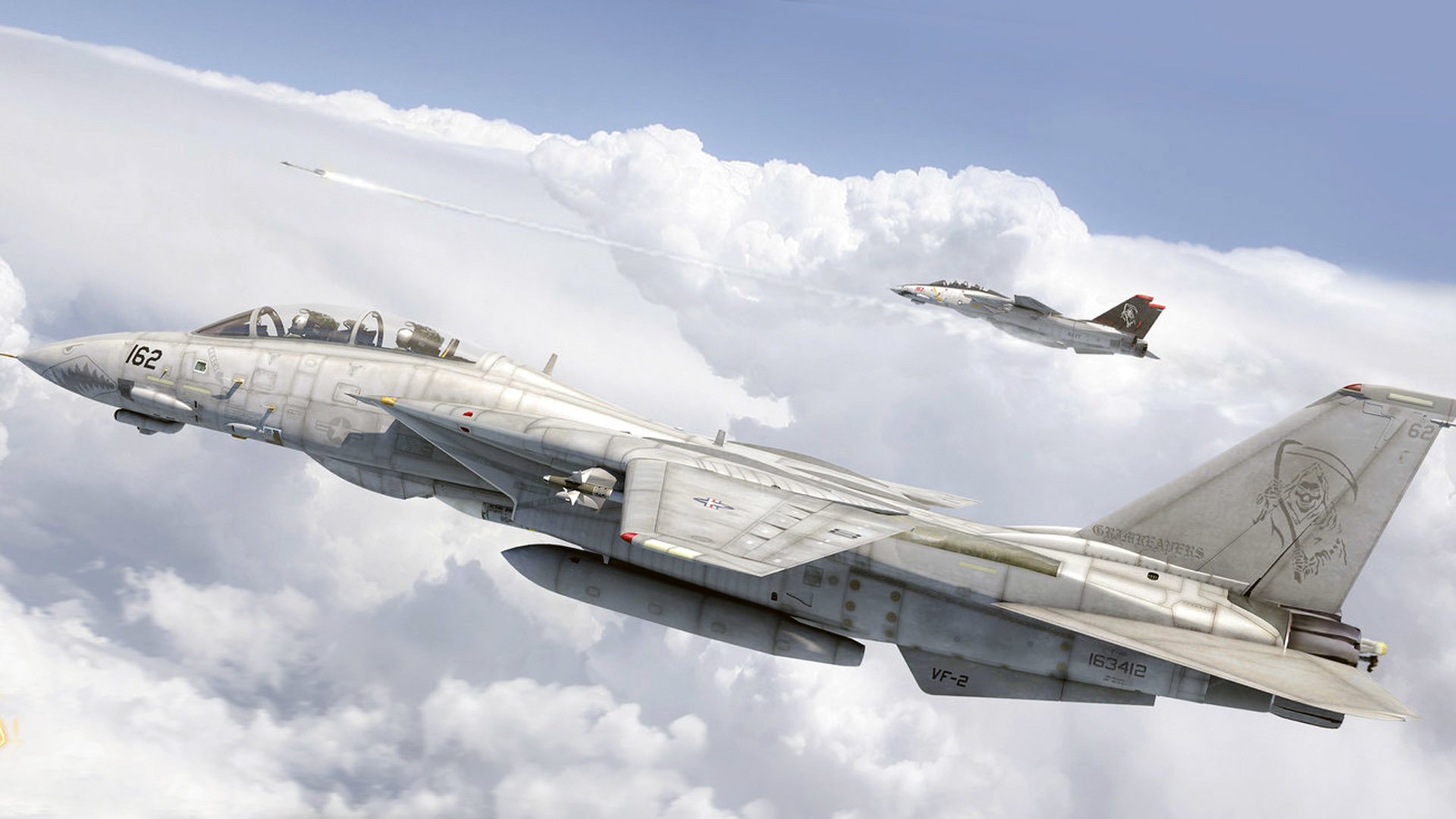 用时480秒 美军f-14"雄猫"击落两架苏制米格-23战机