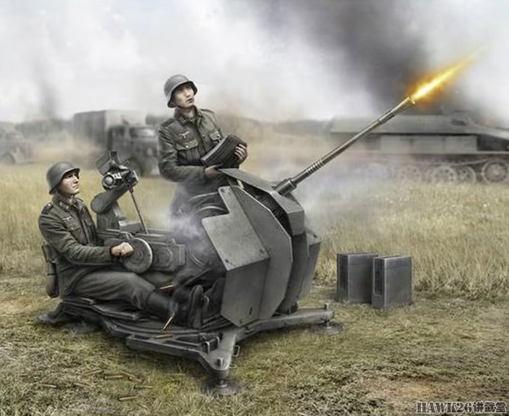 图说:二战德军装备的主流高射炮 编织密集火网 领先世界各国军队