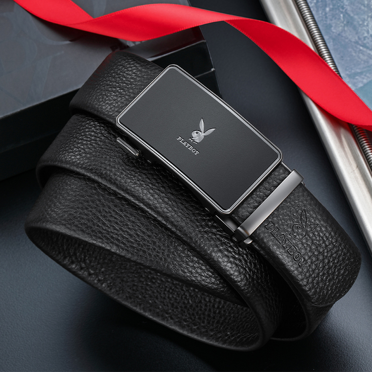 花花公子男士皮带  多款可选,自动卡扣设计  轻松搭配西装,牛仔裤低调