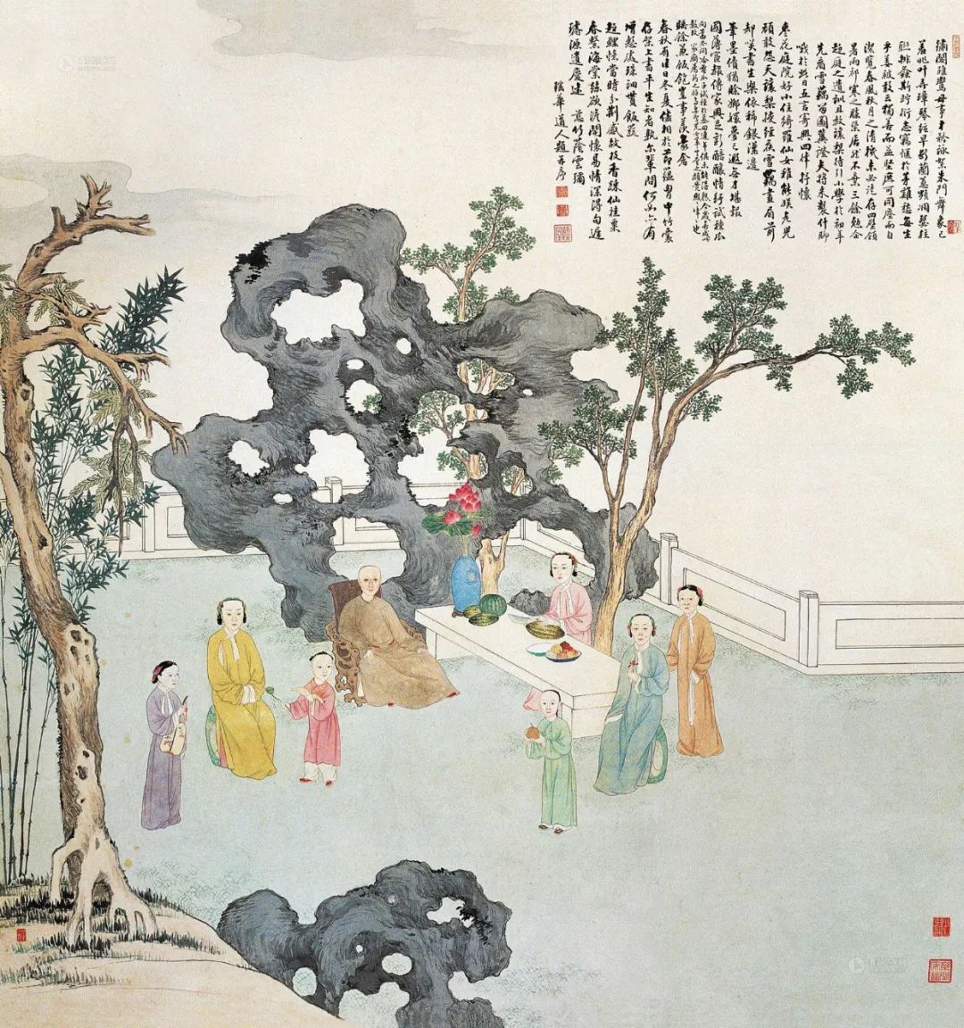 华冠《弘旿行乐图》轴