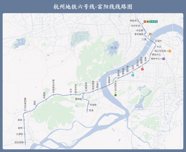 杭州将再添一条地铁线路,分段建设,从杭州到富阳也可以坐地铁