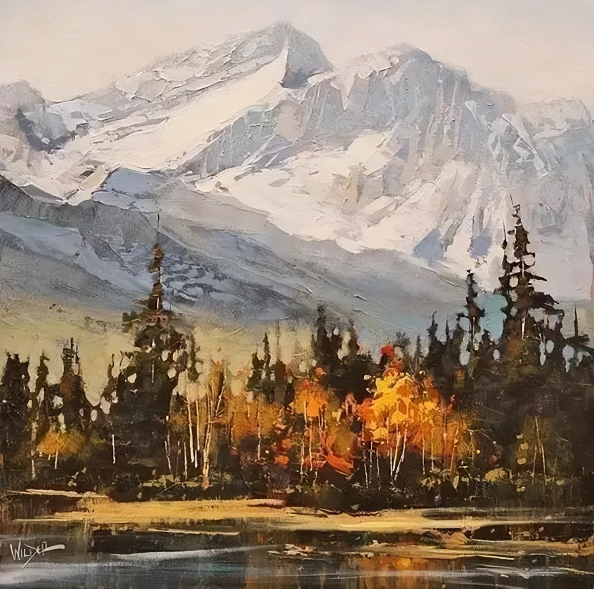 色彩丰富大气磅礴的风景油画,太美了︱加拿大女画家 linda wilder