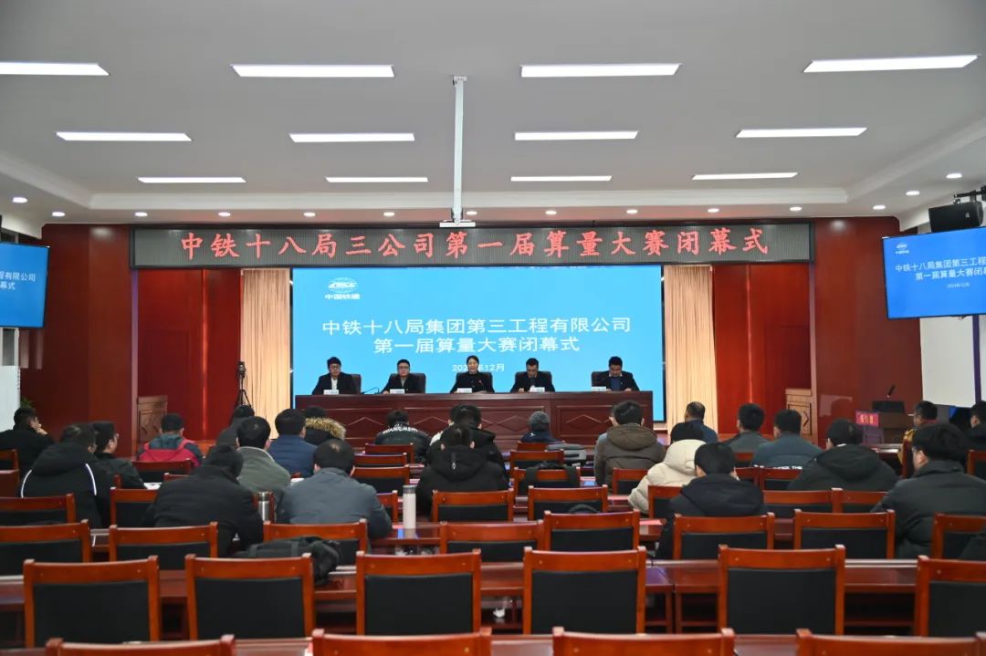 以精益算量促进管理闭环,中铁十八局三公司首届算量大赛闭幕!