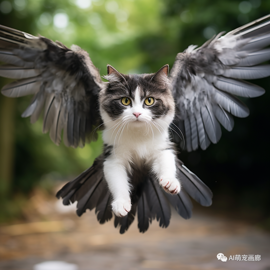 假如猫咪拥有翅膀!