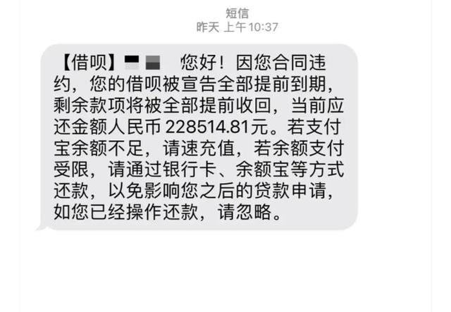 支付宝花呗借呗欠22.8万,无力偿还了,如果逾期不还后果怎么样?