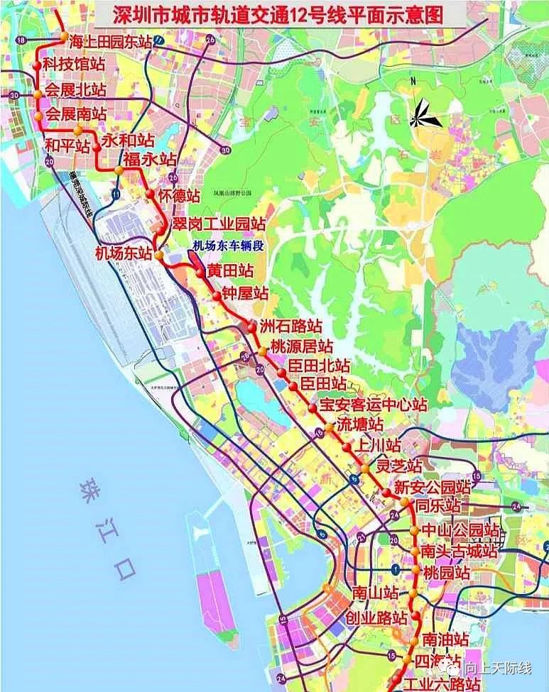 深圳地铁线路图12号线图片