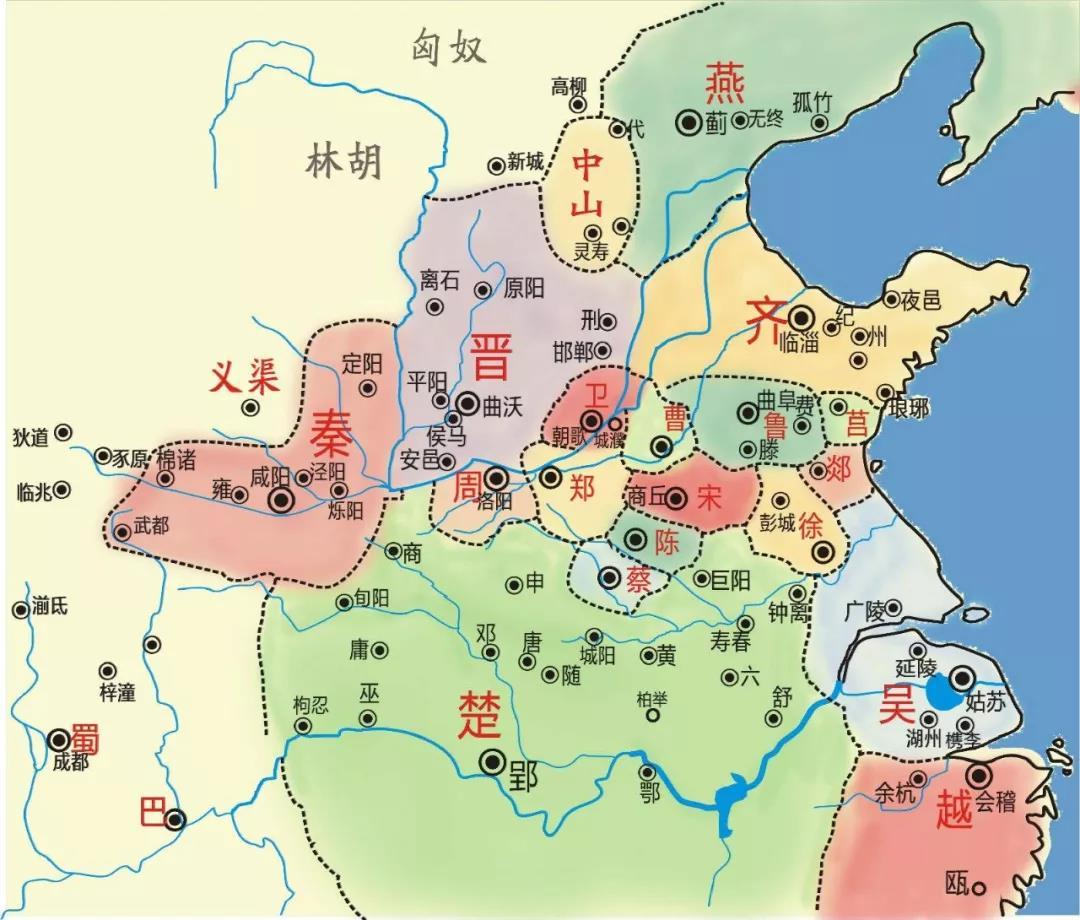 齐桓公时期的地图图片