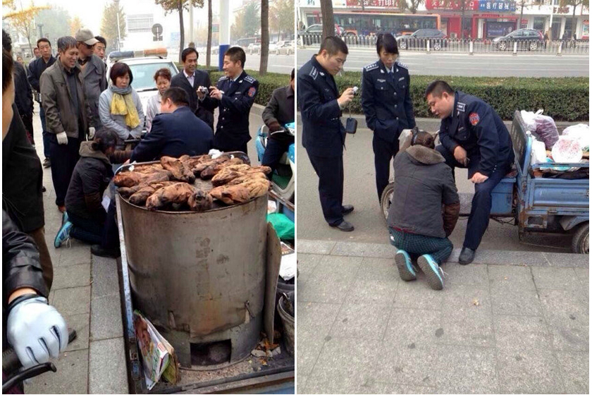 城管又"惹事"了?刚摔打老人,又没收猪肉!肉哪里去了?