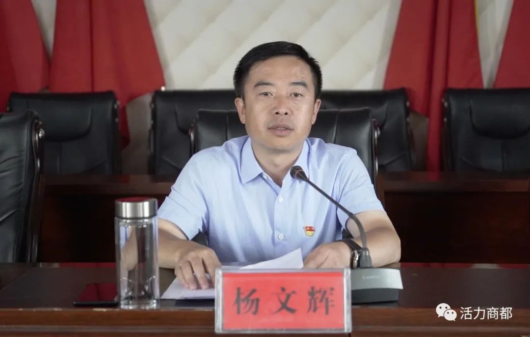 杨文辉在七台镇讲党课