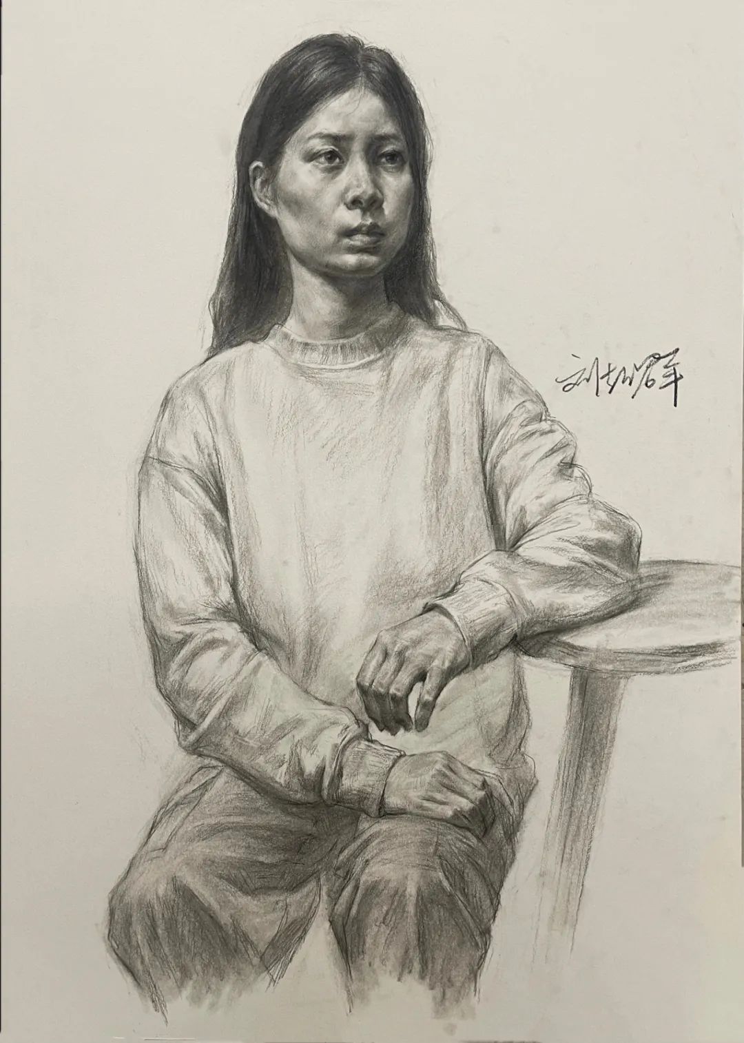 「百度专访」名家风采——刘超群 · 素描头像半身像作品鉴赏