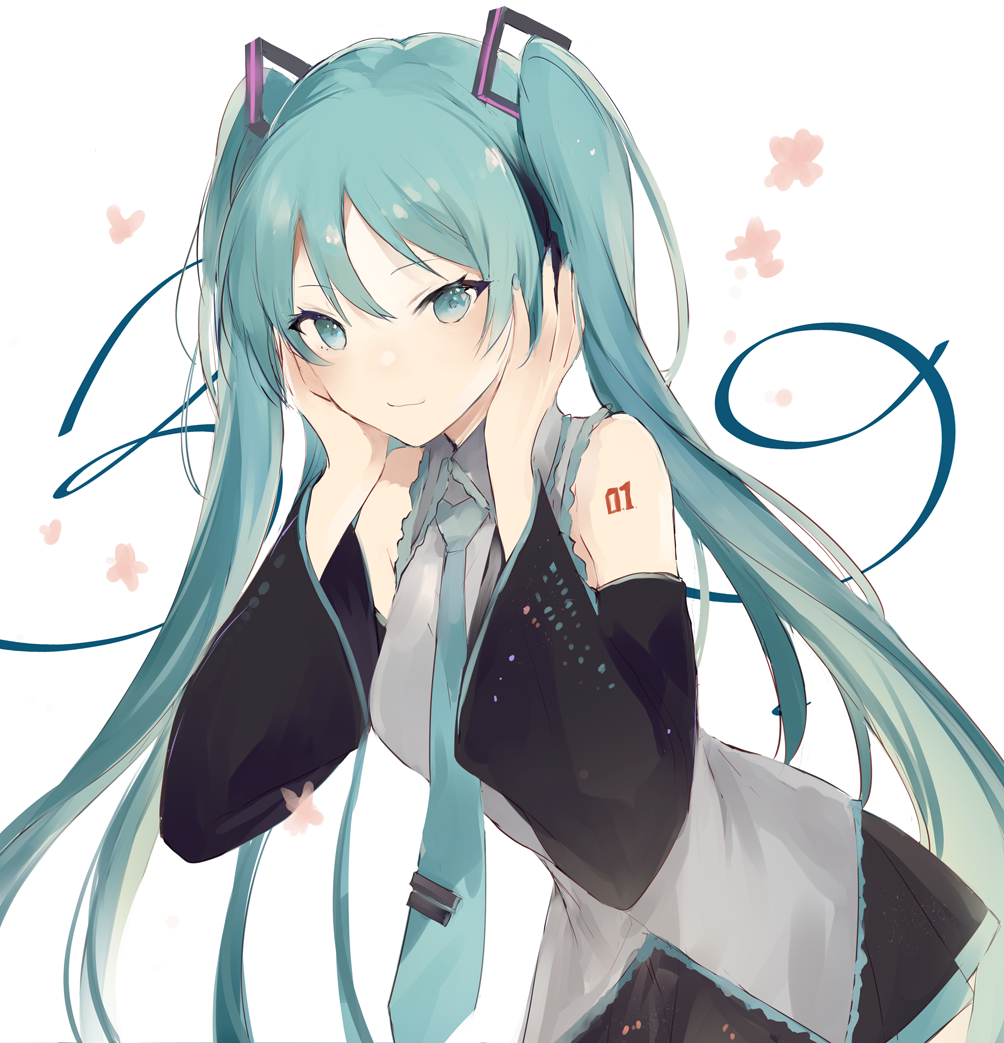 蓝色双马尾,会唱歌的小女孩——初音未来头像