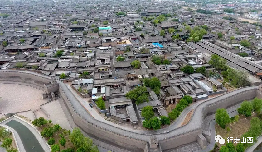 平遥古城全景乌龟图图片