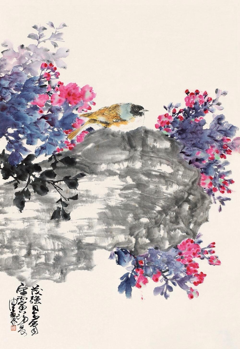 「津门网」中国女画家 陈佩秋 花鸟画作品