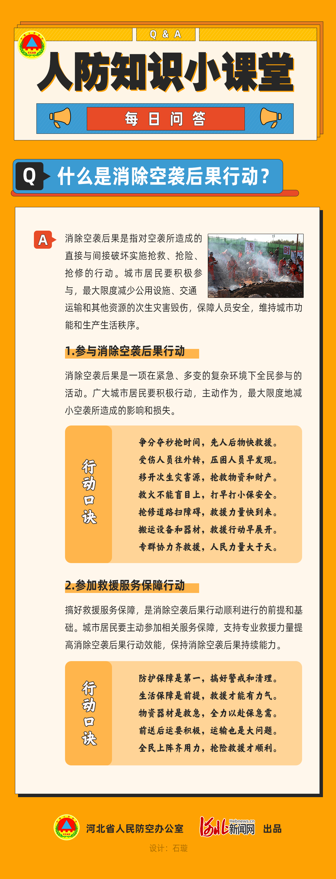 人防知识小课堂·每日问答|关于城市居民防空行动(二)