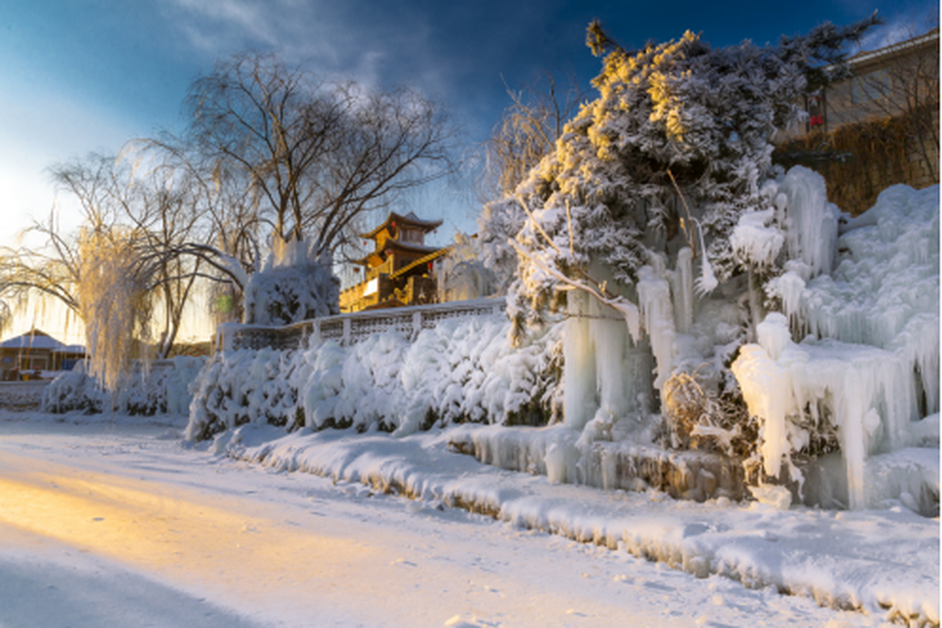 锦州雪景图片