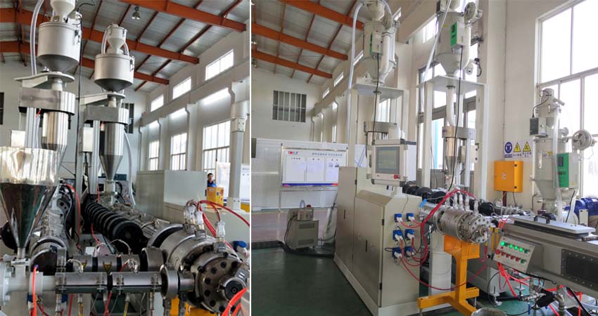 hdpe硅芯管生产线|集束包覆管材生产线