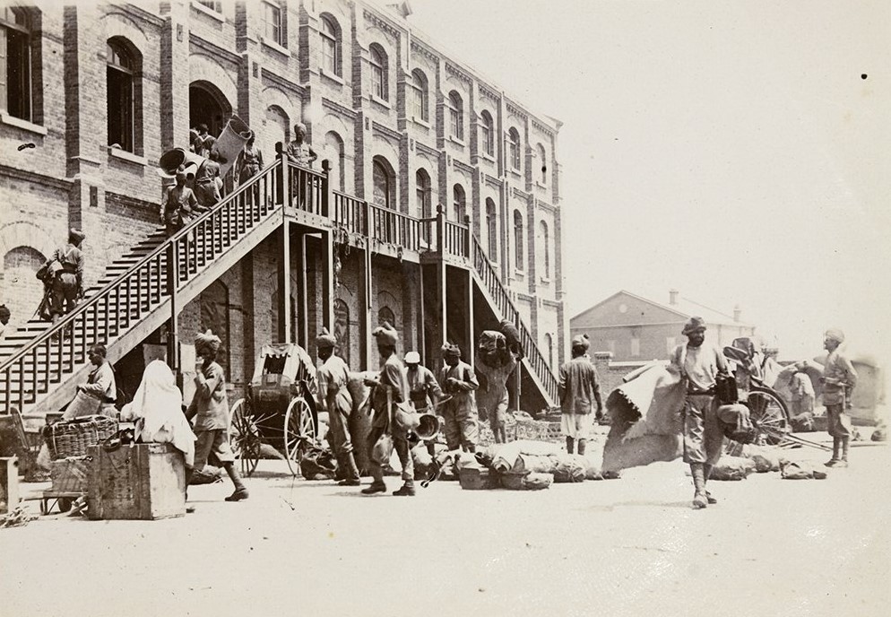 1900年北京老照片,印度兵竟攻入北京城,難怪今日猖狂