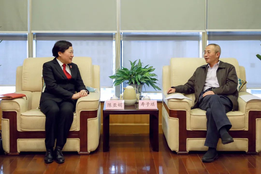 寿子琪会见市第三中级人民法院院长陈亚娟一行