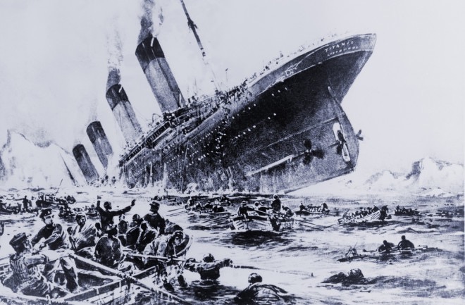 泰坦尼克号沉船剧照图片