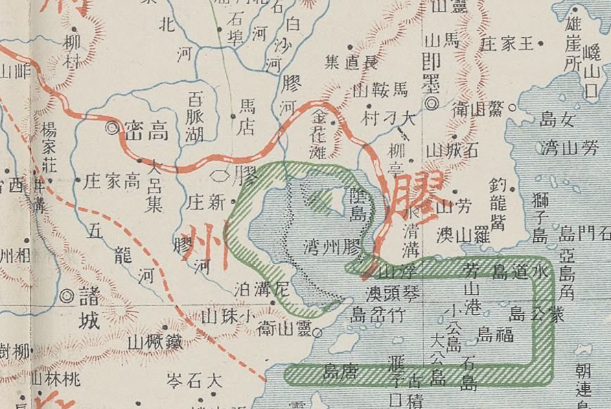 胶州直隶州初为莱州府所辖的胶州,领高密,即墨2县.
