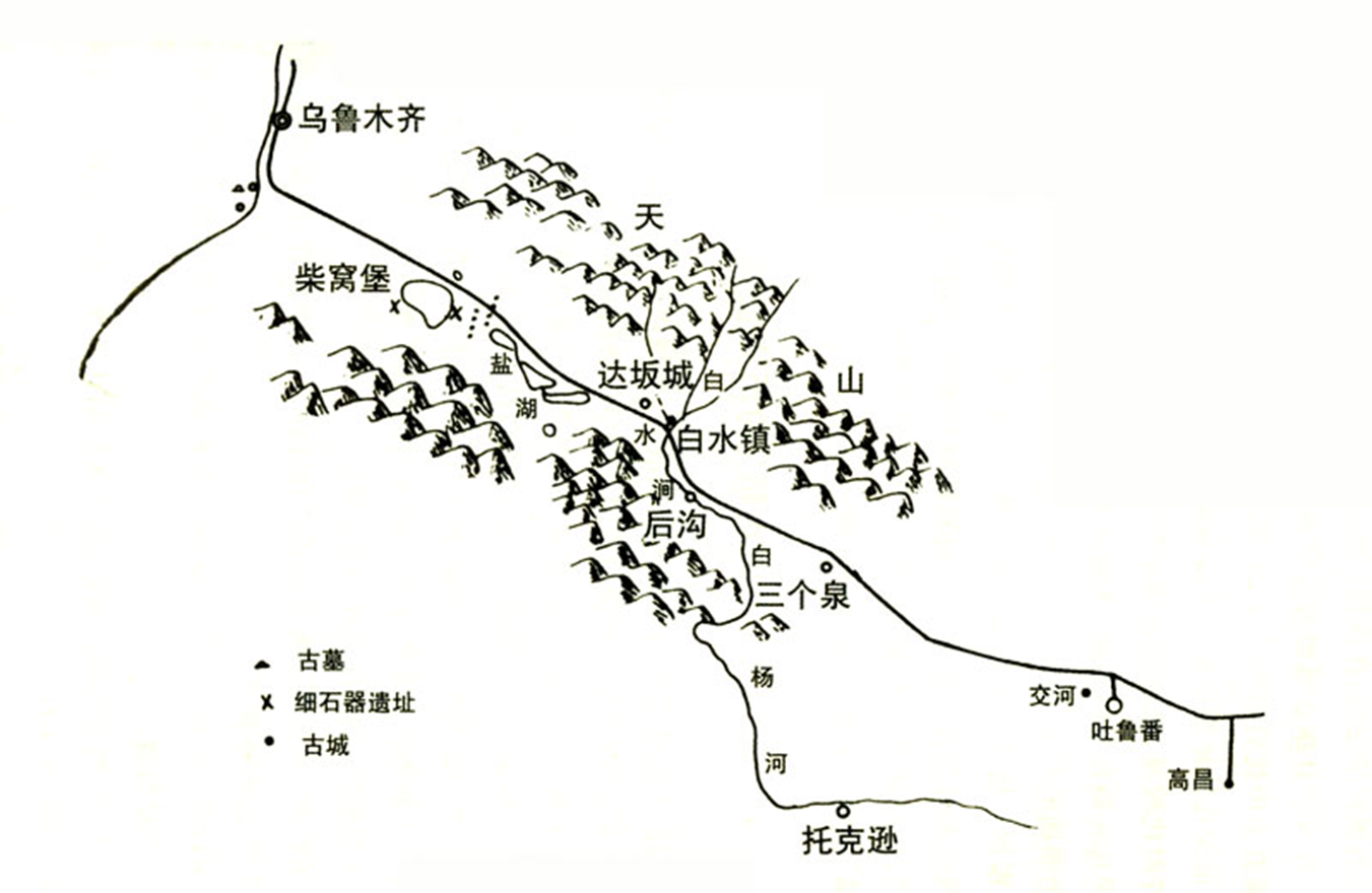 达坂城地形图图片