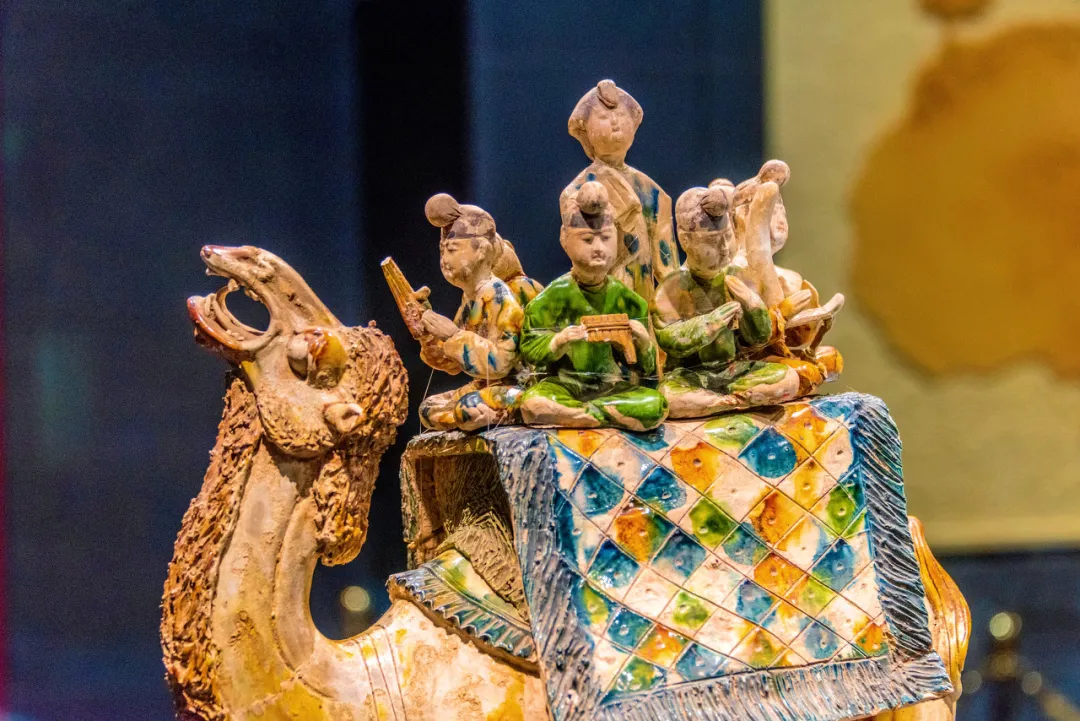 [唐]唐三彩载乐骆驼佣.图源:图虫创意