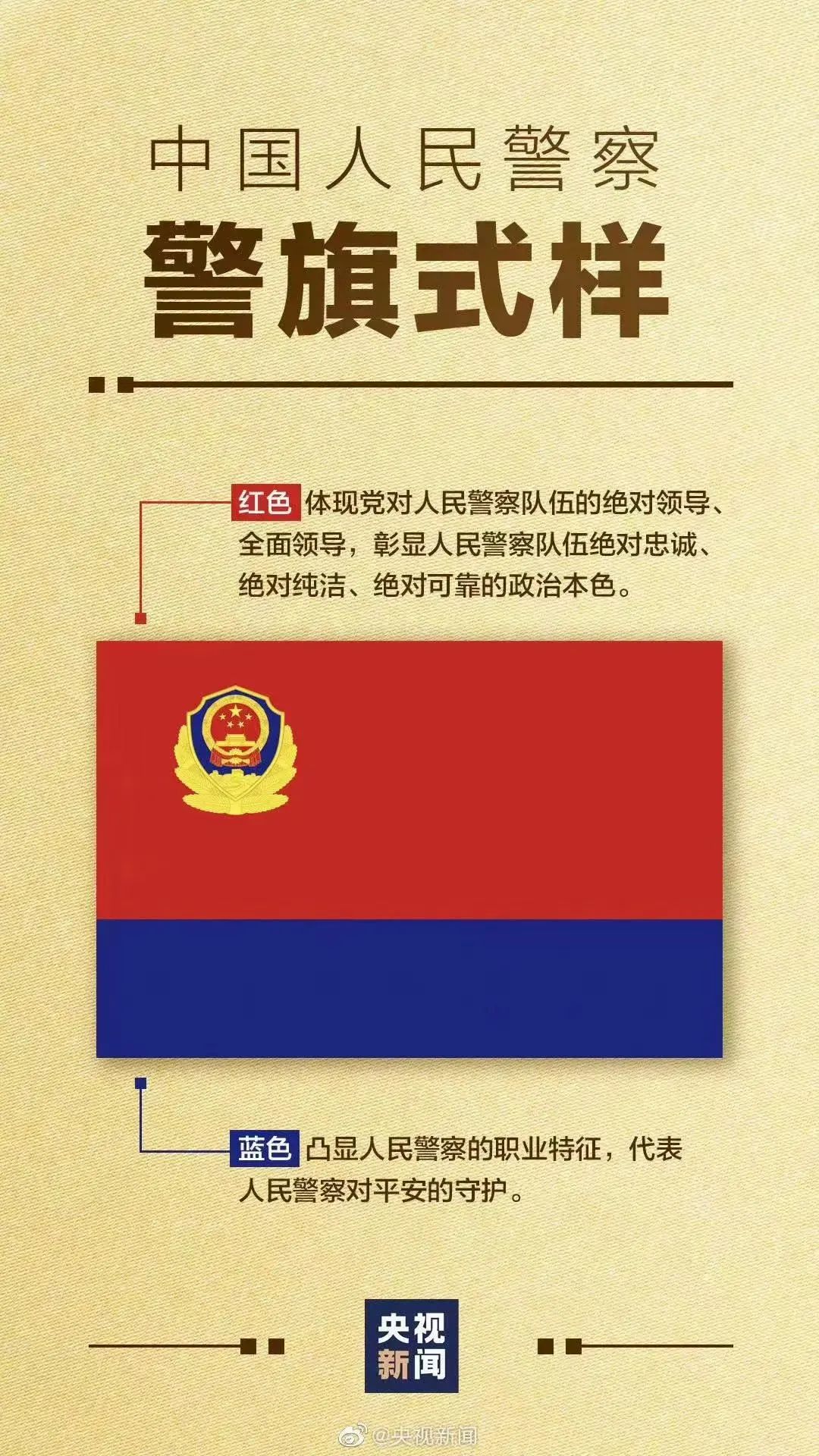 中国人民警察警旗式样公布