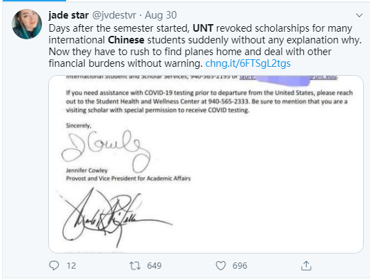 推荐|美国一大学突然驱逐所有中国公派留学生，限1个月内离境