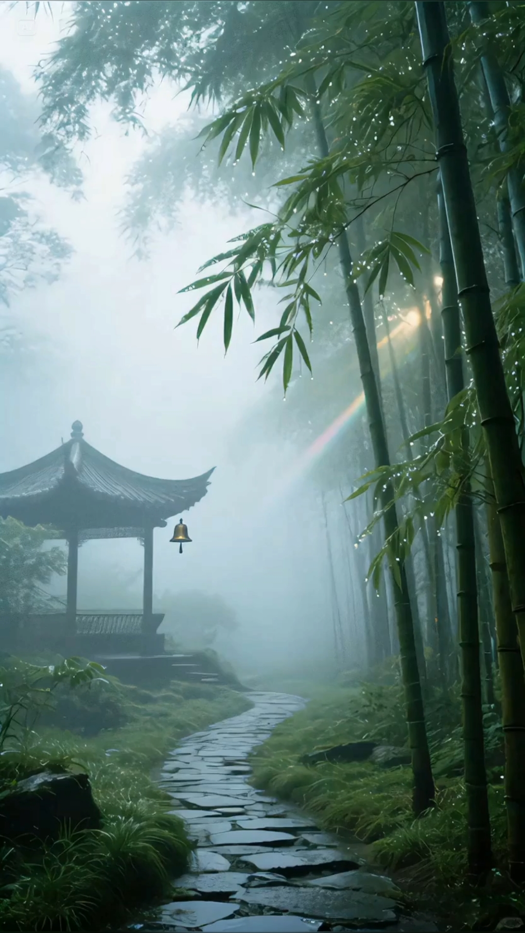 雨中美景