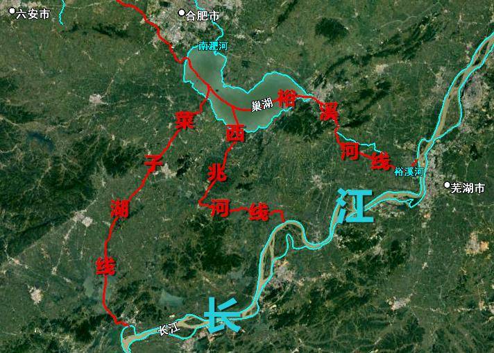 引江济淮工程线路图图片