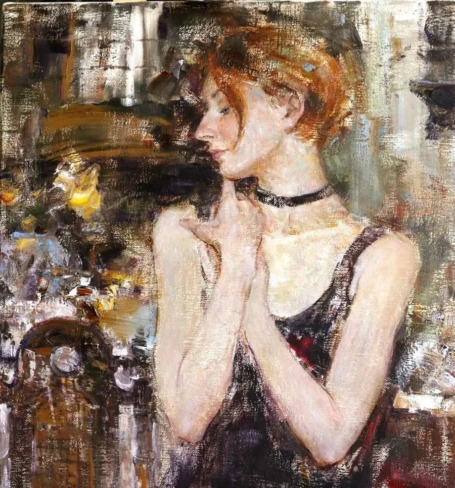 用色大胆,肤色柔美的俄罗斯美女人物油画︱女画家安吉丽卡的作品