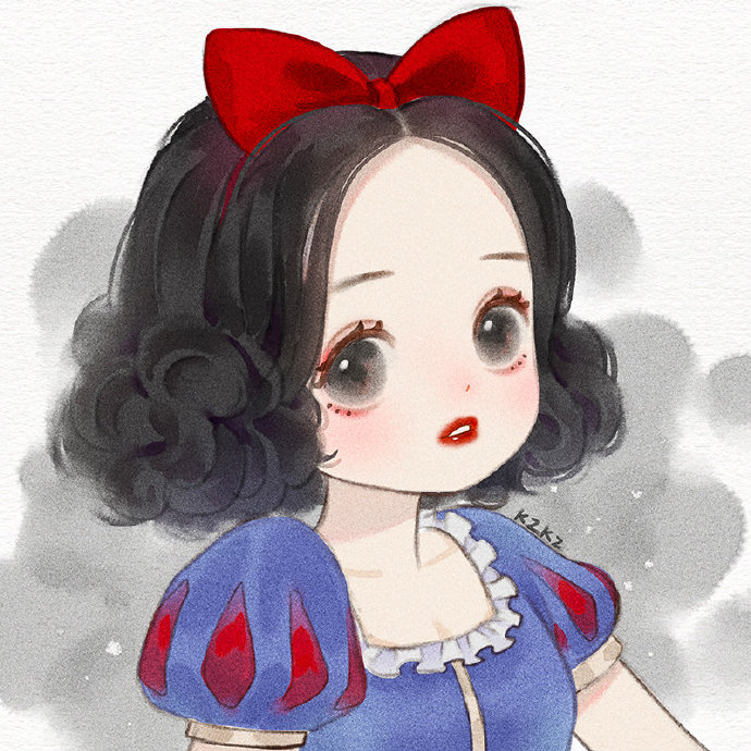 软萌版迪士尼公主,白雪公主眼睛里有星辰,糖果公主甜蜜值高