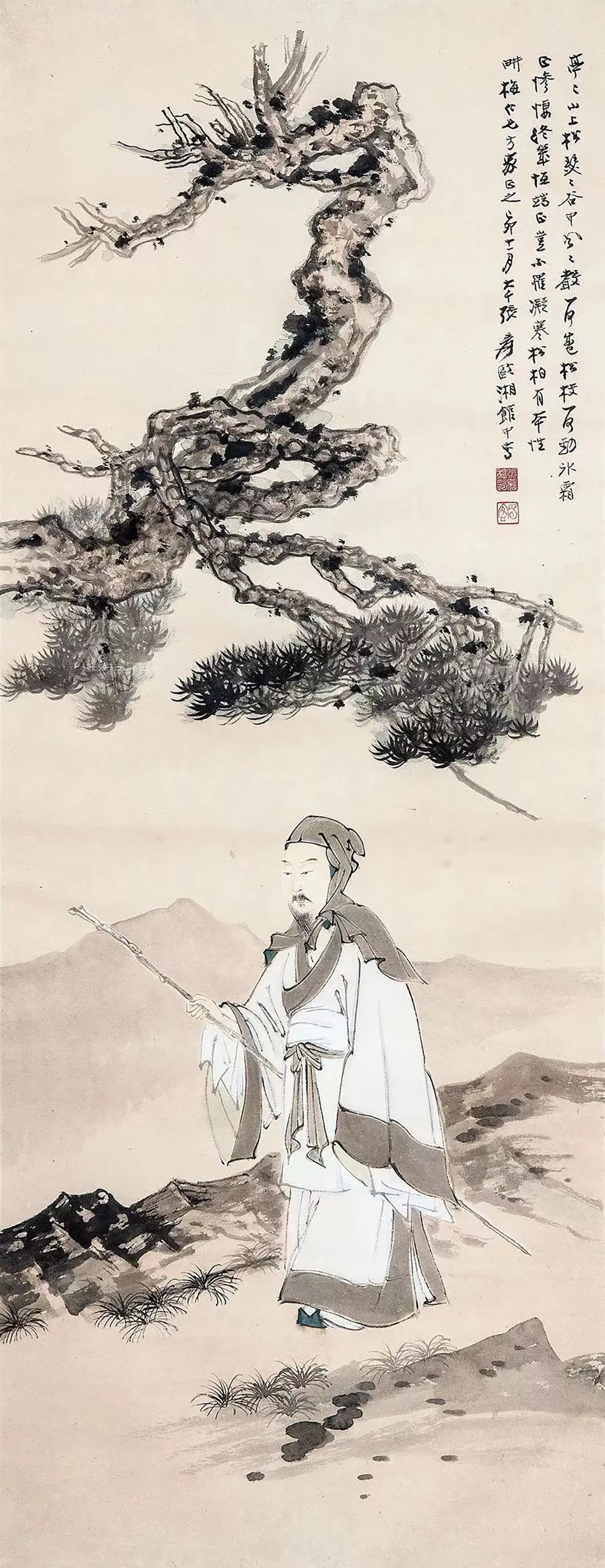 海张五旧藏承传有序 张大千师徒同场薪火相传