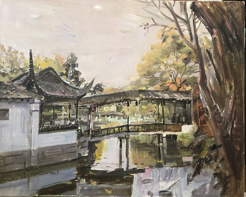 园中老耀:画家王耀伟的园林风景