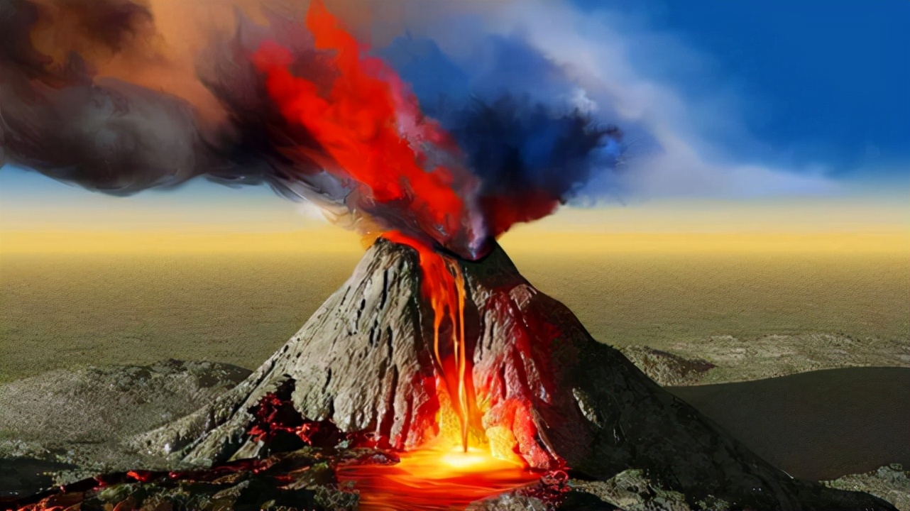 真正火山的样子图片