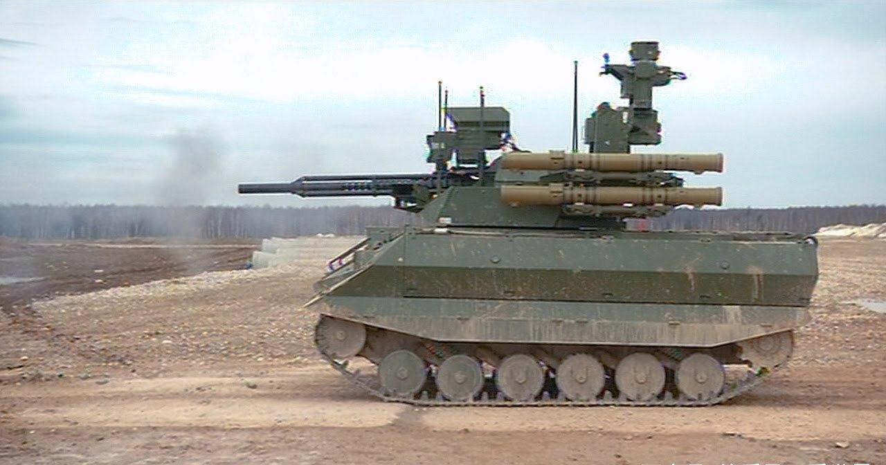 "天王星9"战斗机器人,个子不大火力凶猛,在叙利亚表现出色