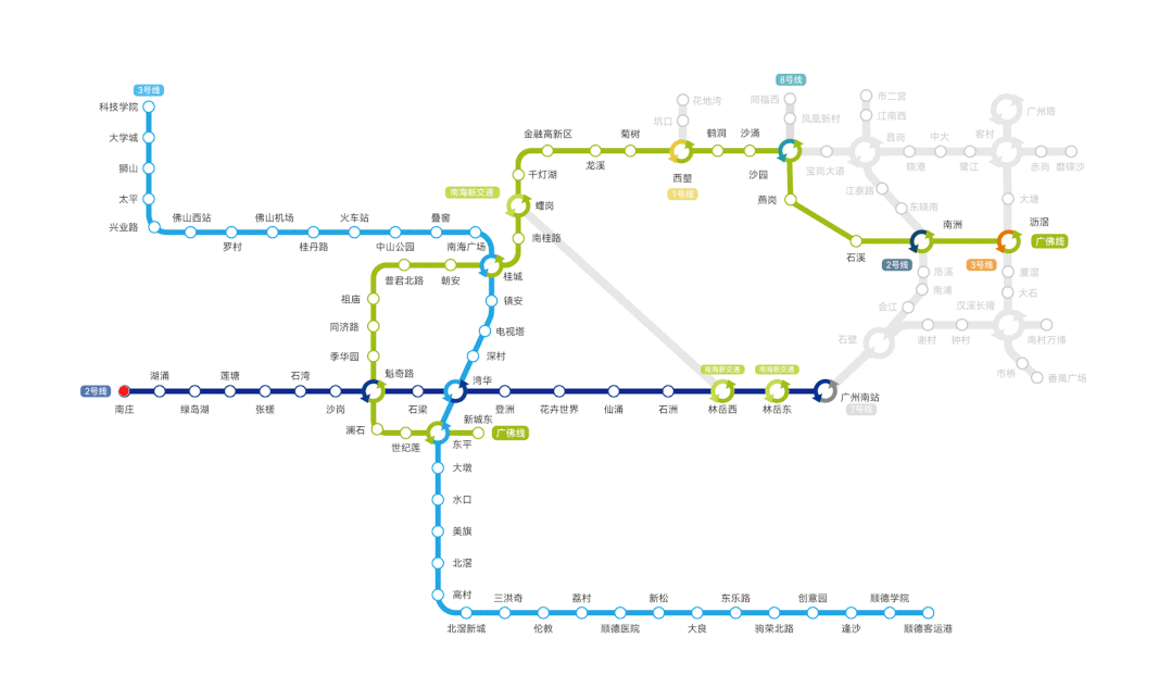 2022年佛山地铁线路图图片