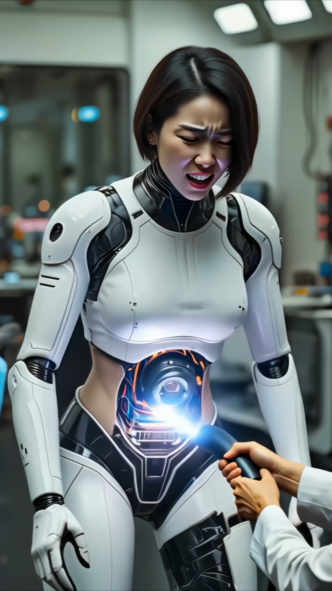 机器人美女 充电